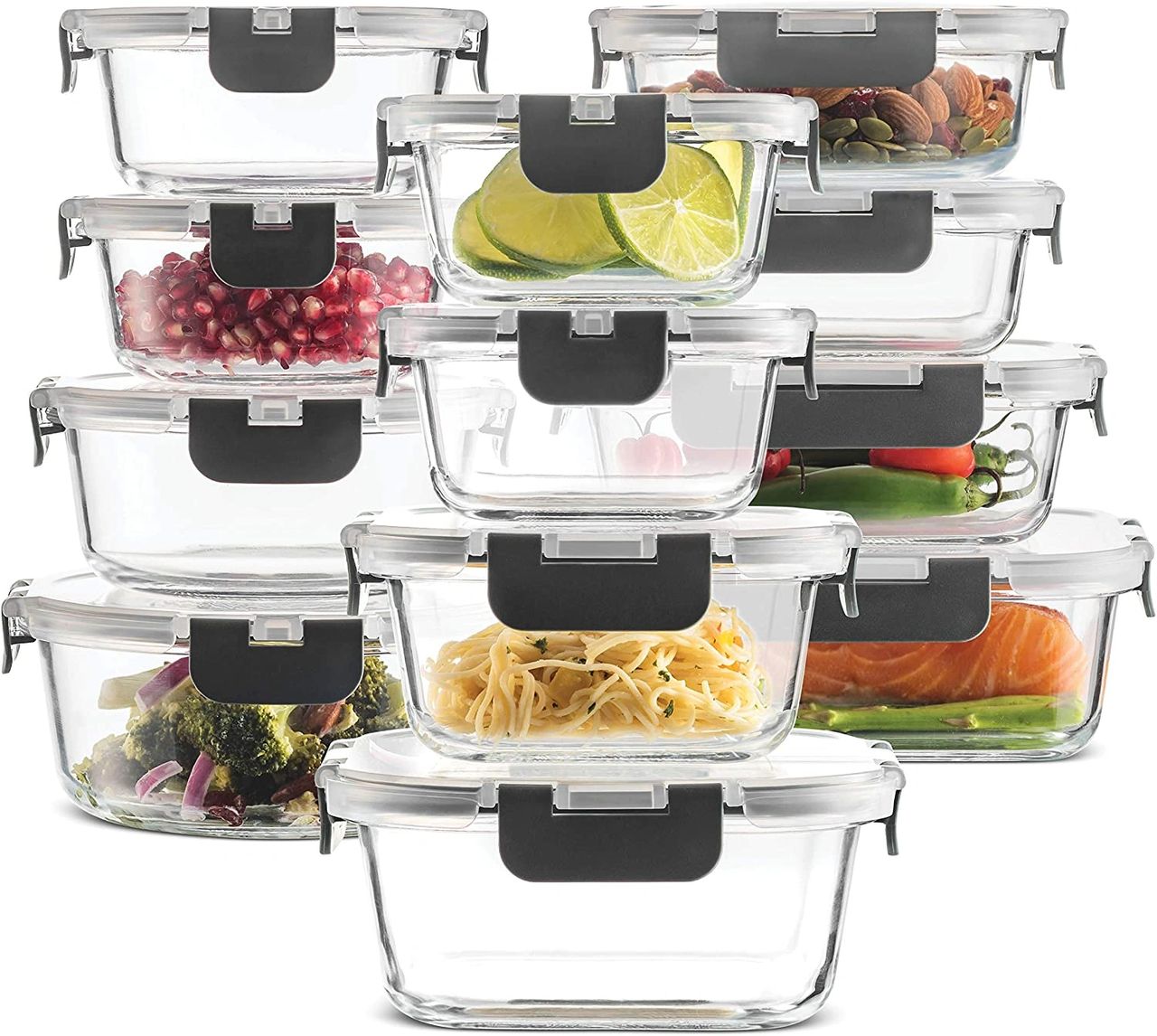 Glass Food Storage Containers Set Glass Food Storage Containers Set