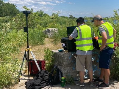 GNSS equipment ready for drone flight.