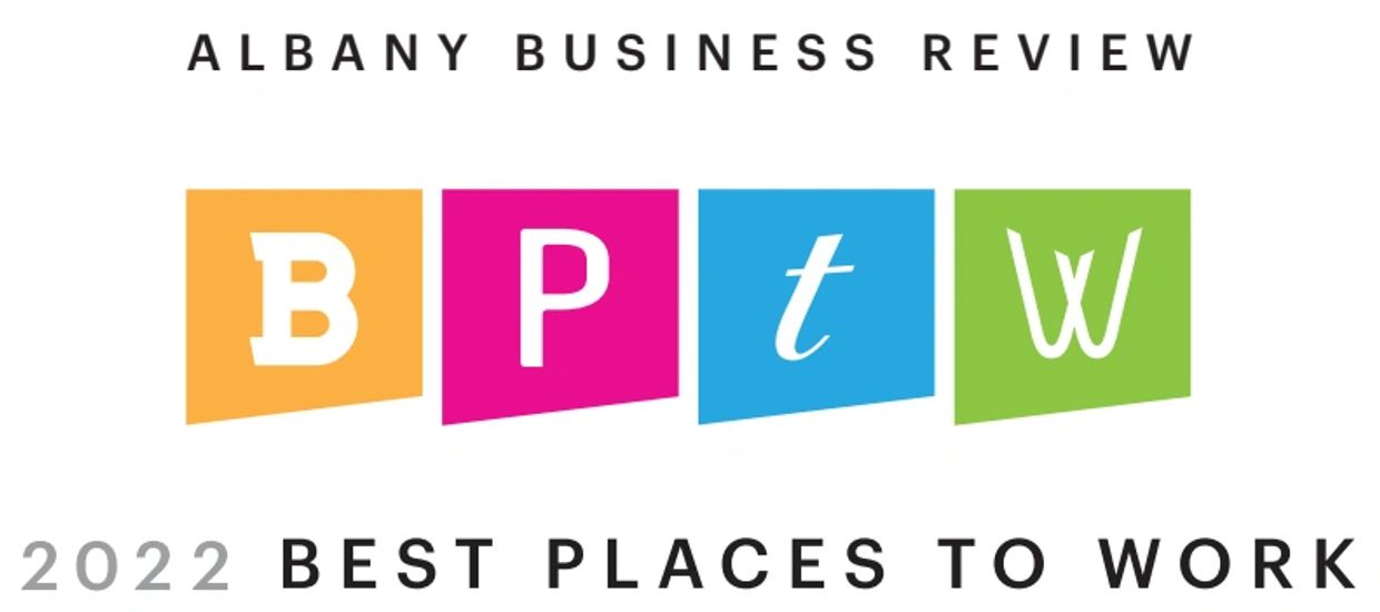 Logo for Albany Business Review's 2022 Best Places to Work.