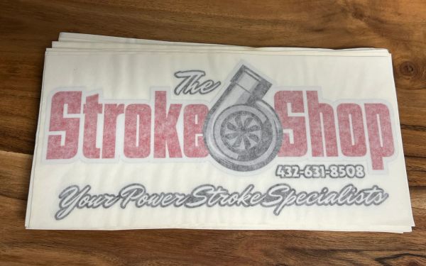 "The Stroke Shop" Official Decal