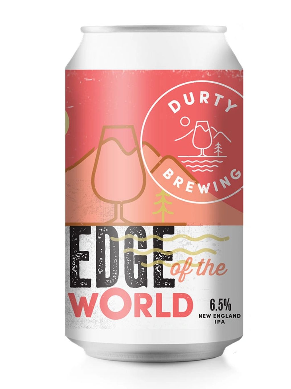 Can of Edge of the World New England IPA by Durty Brewing.