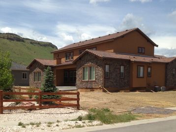 Natural stone on commercial or residential buildings