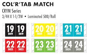 CRYM yearband labels