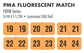 foym yearband labels