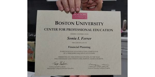 Boston University's Financial Planning Certificate