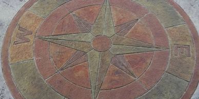 Concrete Color, Concrete Stain, Custom Design. Decorative Concrete, profession concrete, driveway 