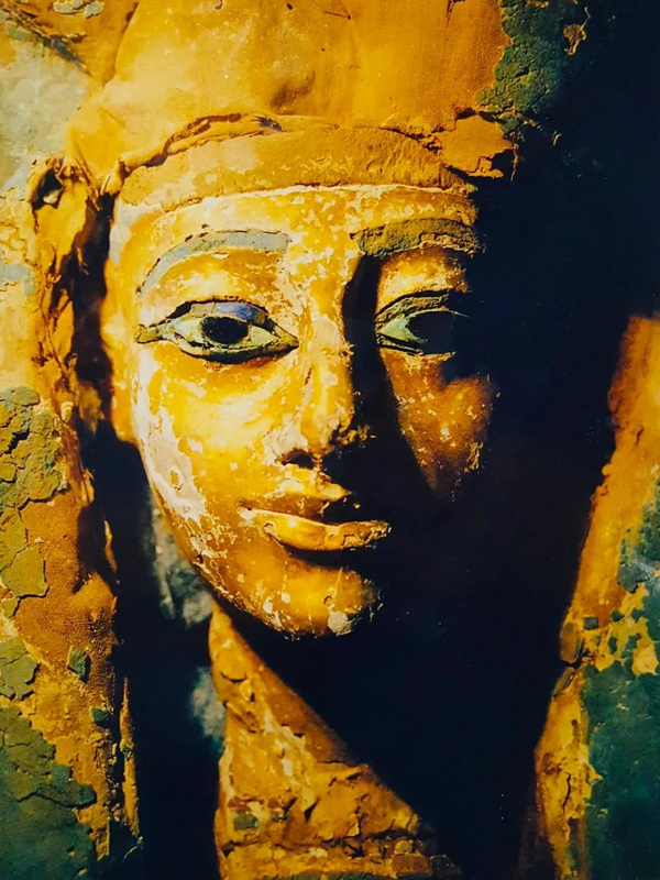 Egyptian Amarna mummy mask of a princess 