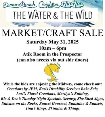 Market and craft sale event on May 31, 2025, from 10am to 6pm at Atik Room, Prospector.