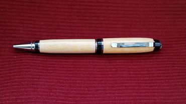 Turned pen in hard maple