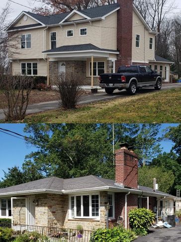 Before and after home addition