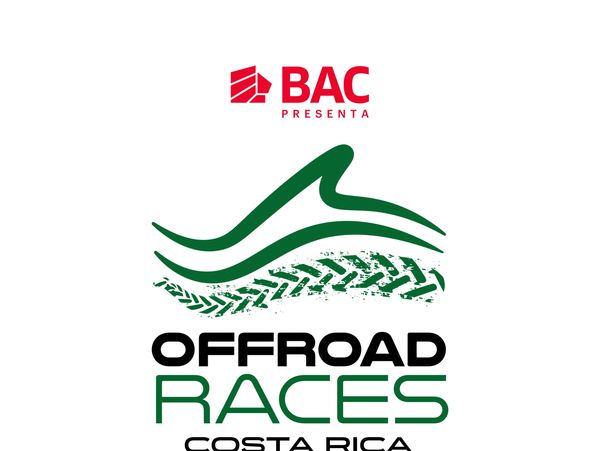 Logo for BAC Offroad Races Costa Rica with green and black text and tire track design.