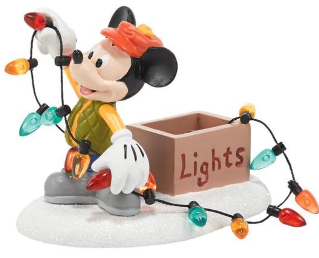 Dept 56,Mickey Lights Up Christmas, Mickey’s Merry Christmas Village