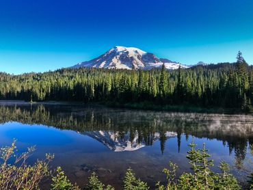 Mirror Lake below Mount Rainier