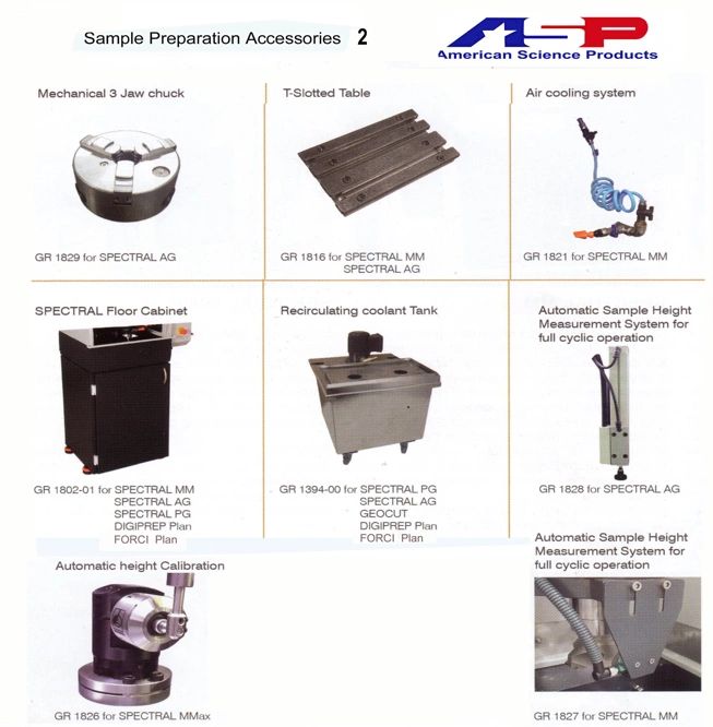 Various sample preparation accessories from American Science Products.