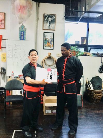 A moment with my Sigun (my teacher’s teacher) Grandmaster Yee Chi Wei