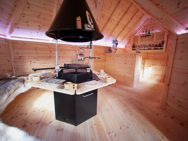 WUBI Cabins and Leisure 10m2 Scandinavian Grillkota style BBQ Cabin with Bar extension, 