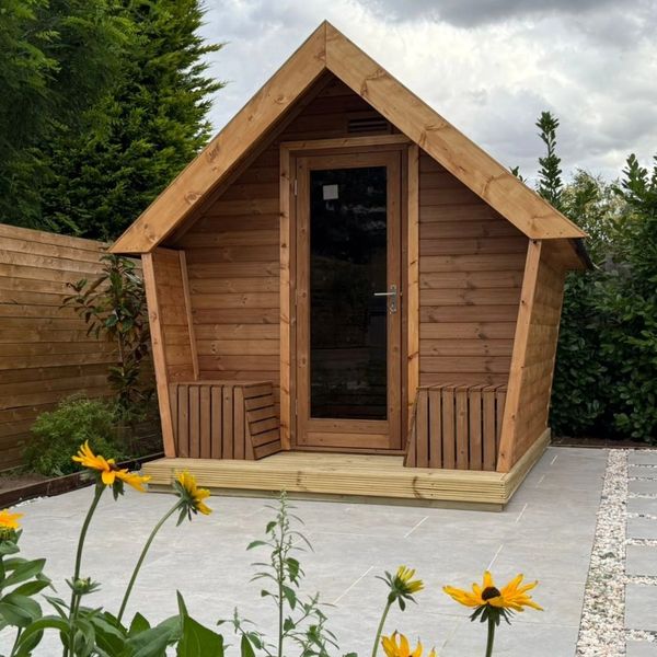 WUBI Cabins and Leisure Scandinavian Inspired Home Sauna Cabin - Home Sauna Pod