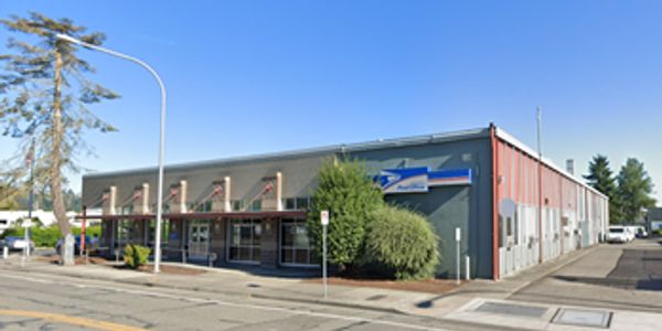 Post office building on a sunny day.