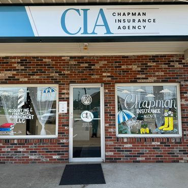 Front view of Chapman Insurance Agency storefront.