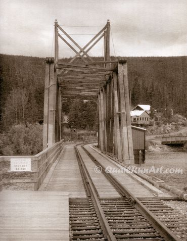"Carcross Railway Bridge", Platinum Print, Carcross, YT, Platinum Print 2016
