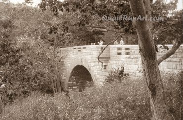 "Duck Brook Bridge", Platinum Print, Acadia NP, ME, Platinum Print 2025