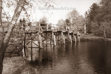 "Concord Bridge", where the Minute Men first attacked British troops at the beginning of the Revolut
