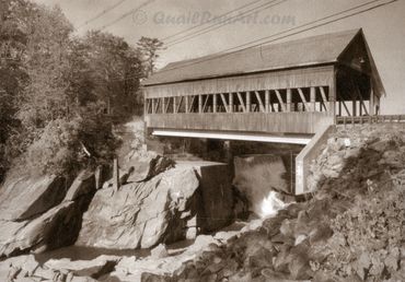 "Quechee Bridge", Quechee, VT, Platinum Print 2025