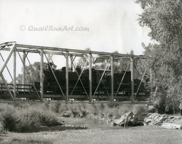 "Rio Chama Bridge", Chama, NM, Platinum Print 2019