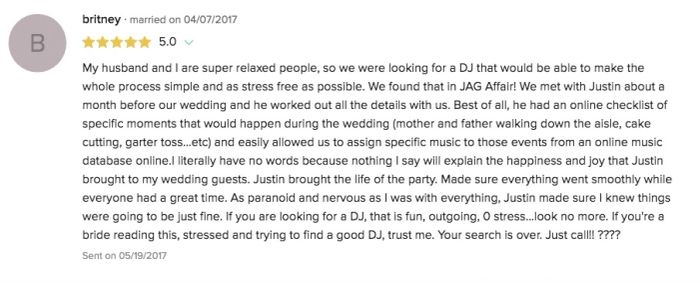 Verified Client Review #5
