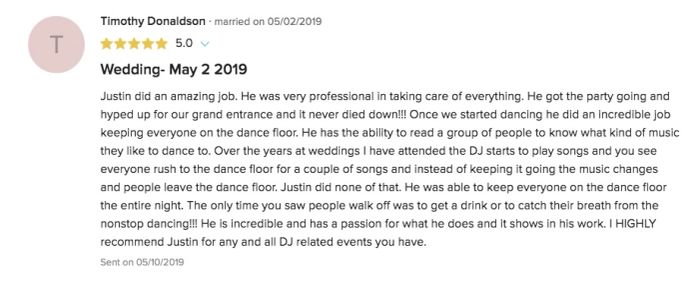 Verified Client Review #1