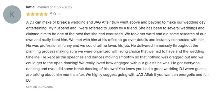 Verified Client Review #3