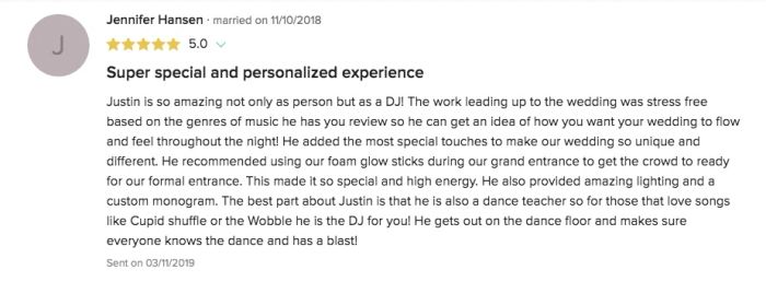 Verified Client Review #8