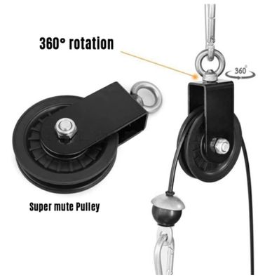 Punching Bag pulley system to lift heavy-bag into the ceiling. 