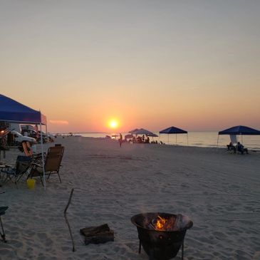 montauk beach sunset