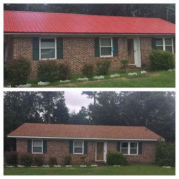 A new metal roof installed by our quality trained crew. 