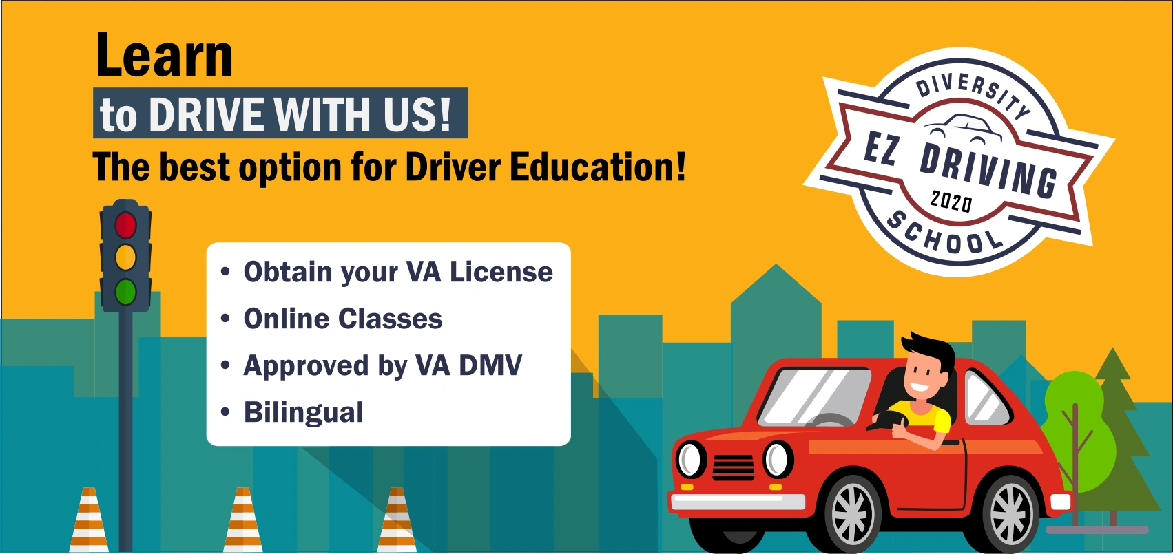 Diversity EZ Driving School. 
The best option for Driver Education
