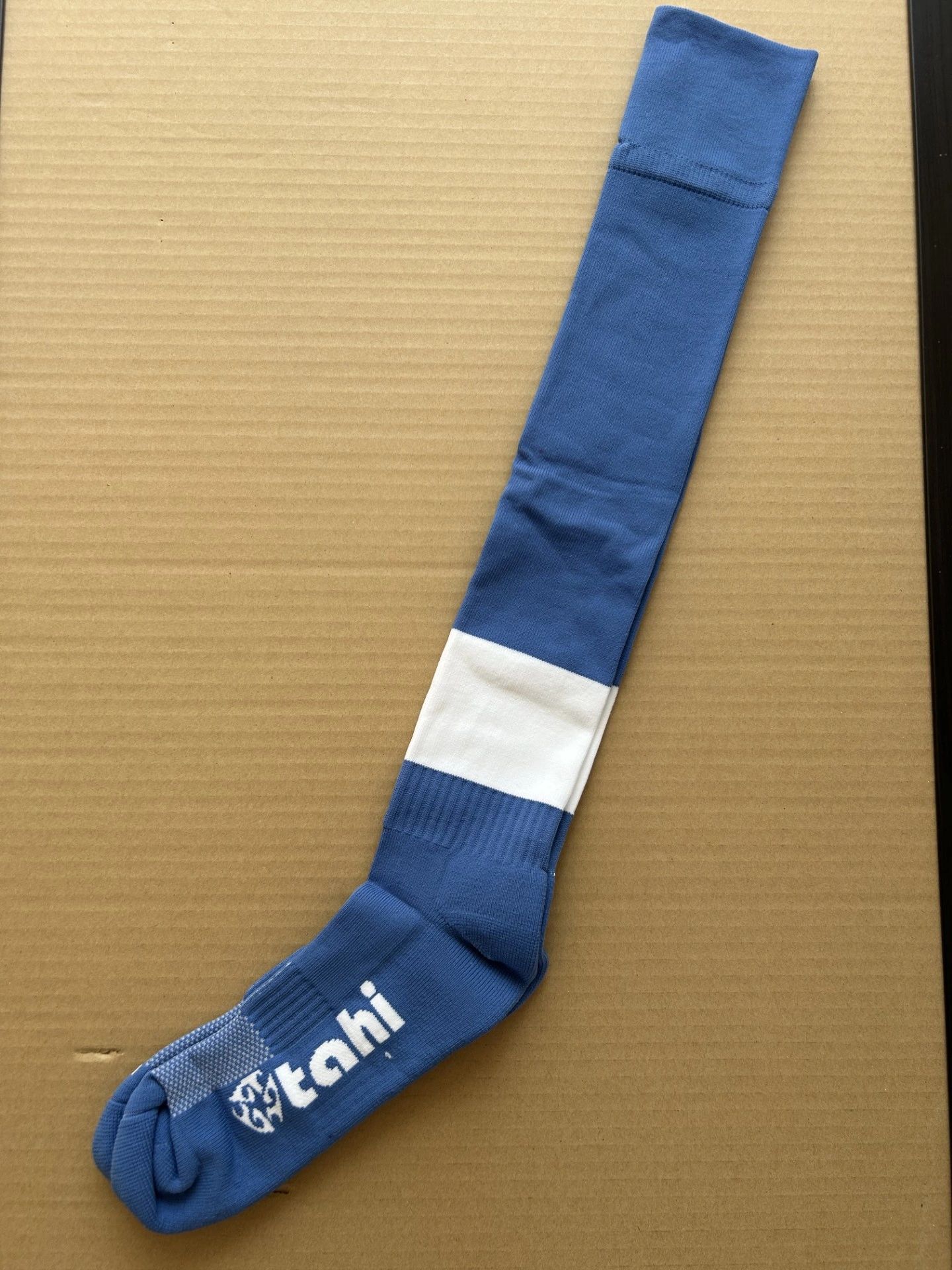 Powder Blue and White Rugby Socks