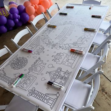 Personalized Coloring Table