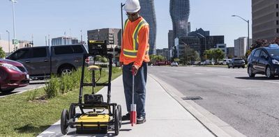 Utility locating or looking for hidden tanks or tunnels
 