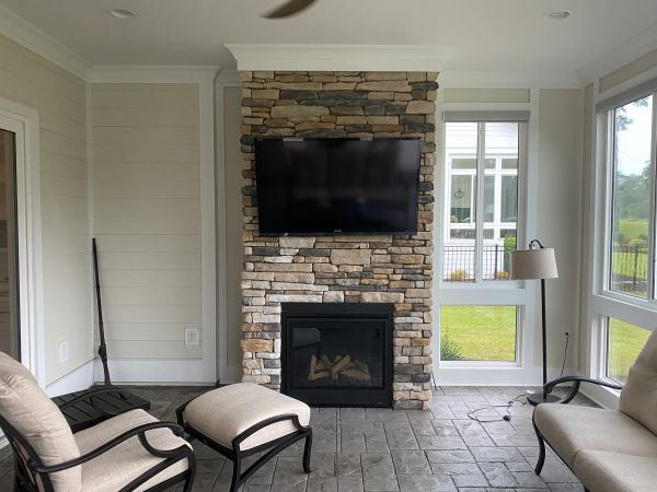 Home theater room setup and installation by Secure NC