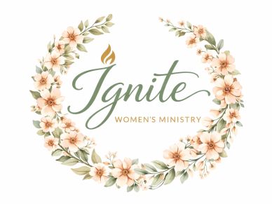 Floral wreath logo for Ignite Women's Ministry.