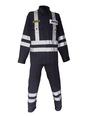 FABRICAMOS Uniforme en tela drill, camisa y pantalón, tipo comando con cinta reflectiva 3M Lima