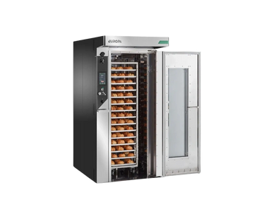 compact rotary rack oven for professional bakery production