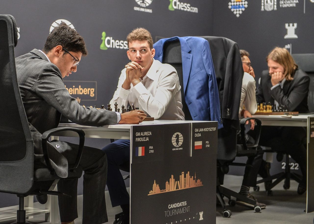 Standings Results FIDE Candidates Tournament 2022 (Round 5) with Nakamura,  Firouzja and Duda! 