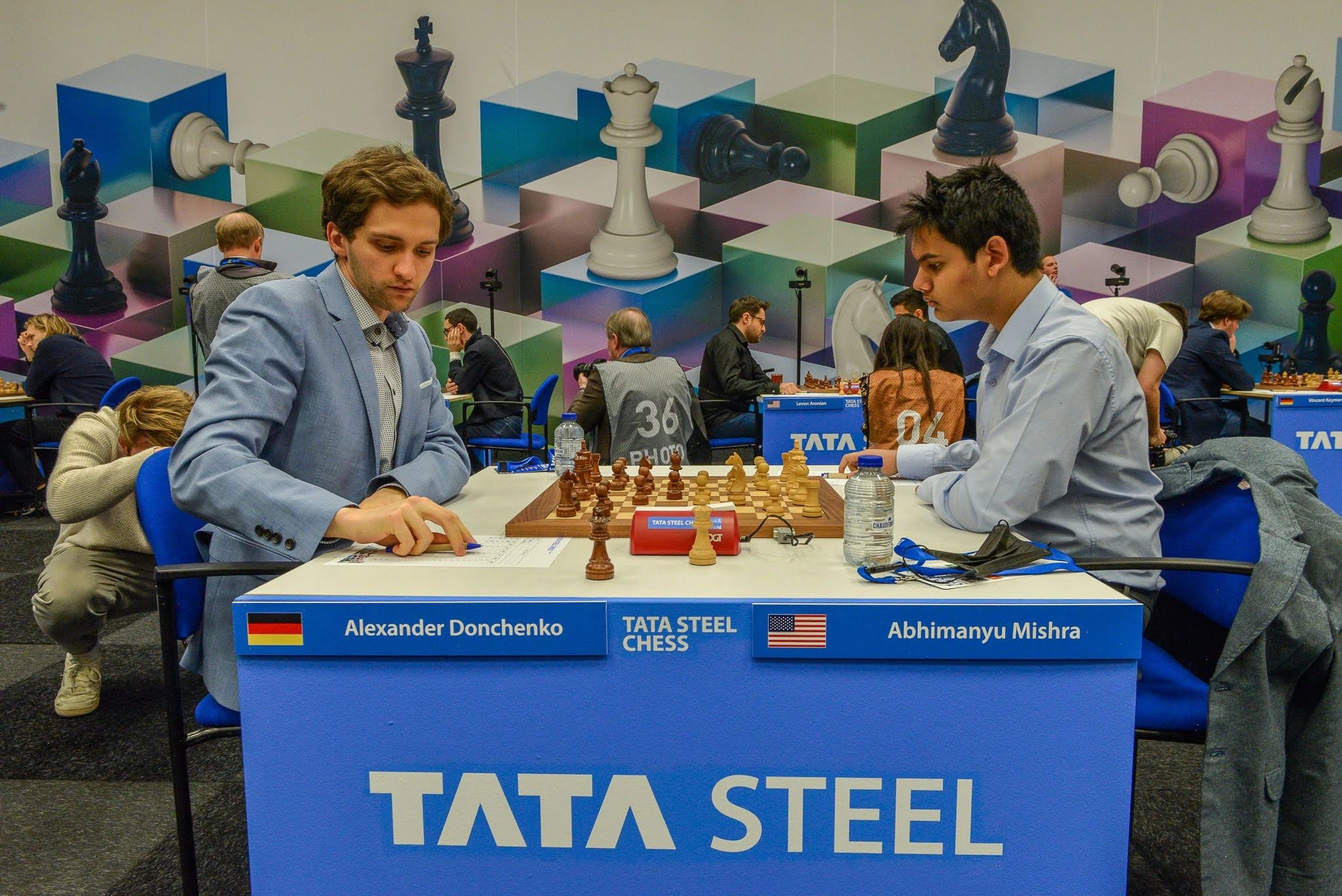 Tata Steel Round 2: Anish Giri vs Dommaraju Gukesh 