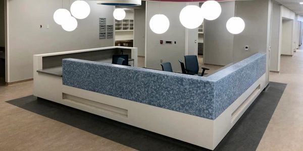 Solid Surfaces Reception Desk
Driscoll Children’s Hospital - Corpus Christi, TX