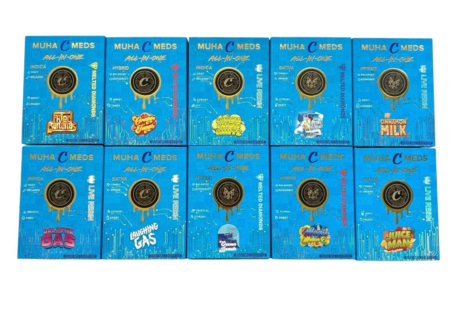 Muha Sticker Card New Edition MUHA MEDS ALL-IN-ONE CARTS 2000 mg