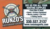 RUNZO'S - ALLIANCE OHIO
(330) 537 - 2137