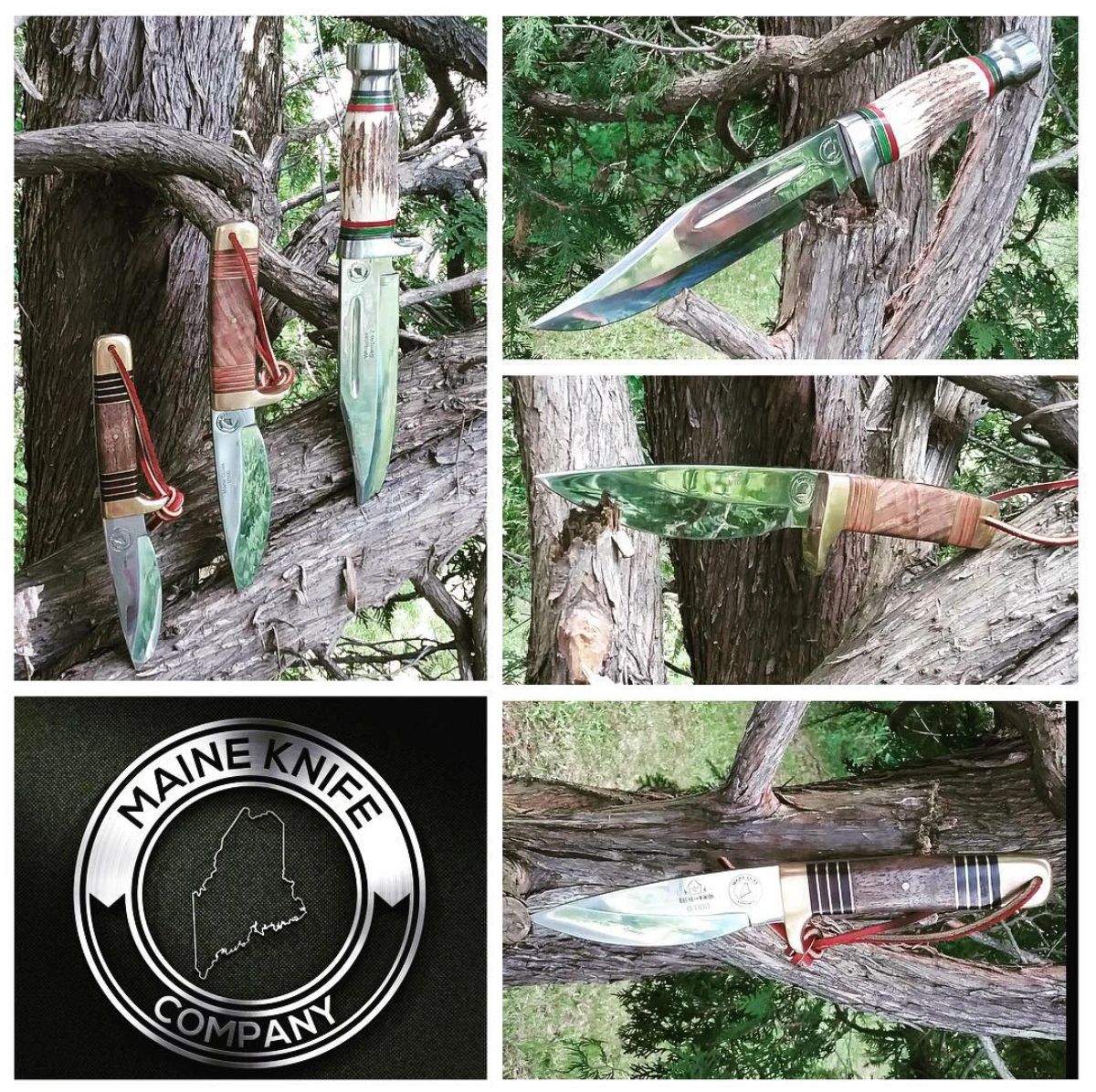 Moose Antler Gut Hook Knife - Lisa-Marie's Made in Maine