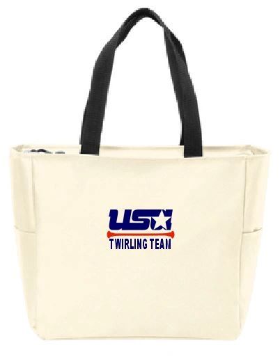 USA Twirling Team Essential Zip Tote